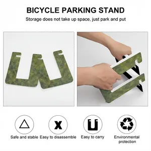 Hammered Green Balance Bike Parking Stand