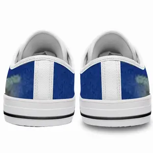 Men Through The Wave Glass Retro Canvas Shoes