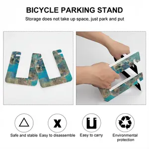 Blue Balance Bike Parking Stand