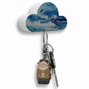 Ocean Clouds Magnetic Key Hanger