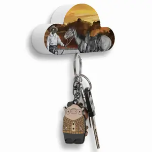 Cowboy With Horse Magnetic Key Hanger