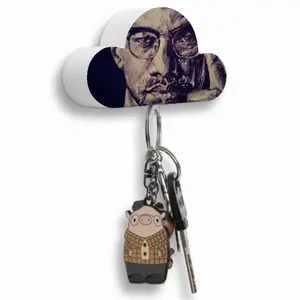 Malcolm X Portrait Magnetic Key Hanger