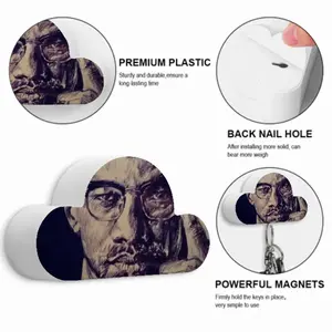 Malcolm X Portrait Magnetic Key Hanger