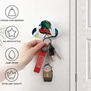 Cockatoo Plays Violin Magnetic Key Hanger