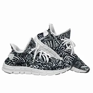 Men Flowers Woven Training Shoes