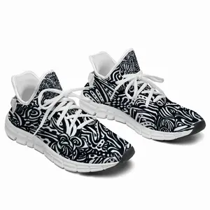 Men Flowers Woven Training Shoes