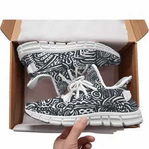 Men Flowers Woven Training Shoes