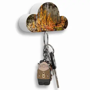 Fire Cooking Still Life Impressionism Magnetic Key Hanger