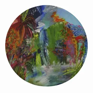 Jungle In Blue Fridge Magnet