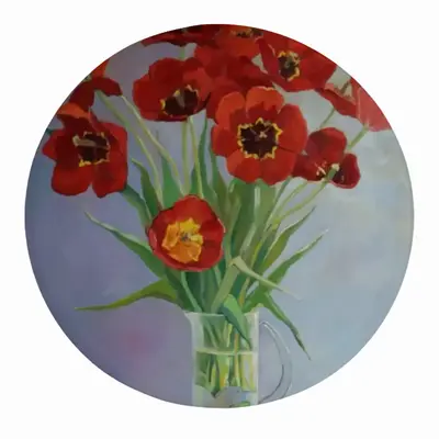 Tulips Fridge Magnet