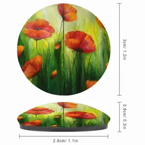 The Sunshine Poppies Fridge Magnet