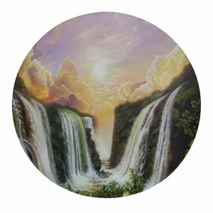 Among The Waterfalls Fridge Magnet