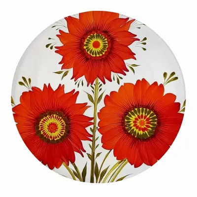 Three Red Flowers Fridge Magnet