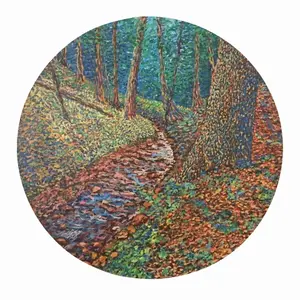 Stream In The Forest Fridge Magnet