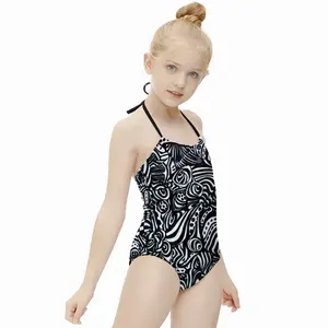 Flowers Kids One Piece Swimsuit