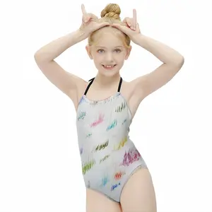 Watching Tv In Paris #51 Kids One Piece Swimsuit