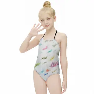 Watching Tv In Paris #51 Kids One Piece Swimsuit