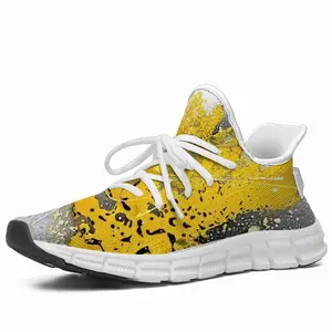 Men Basic Yellow Woven Training Shoes