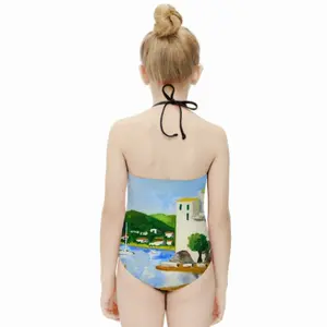 Cadaques (Spain) Kids One Piece Swimsuit