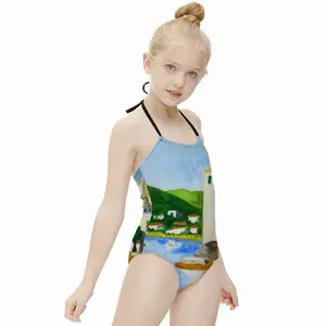 Cadaques (Spain) Kids One Piece Swimsuit