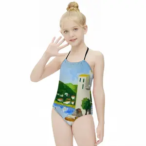 Cadaques (Spain) Kids One Piece Swimsuit