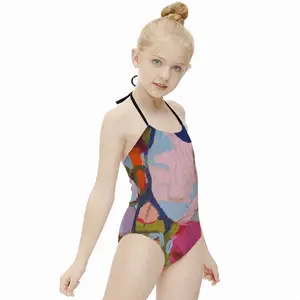 Indoor Mountain Kids One Piece Swimsuit