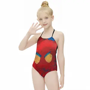 Derrida Bird Kids One Piece Swimsuit