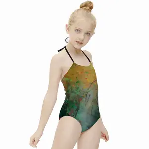 Waiting For Peace Kids One Piece Swimsuit