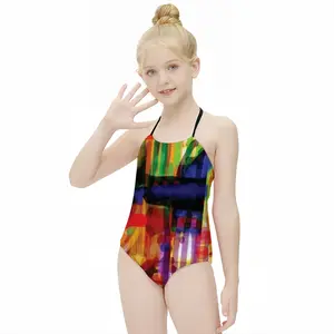 Colorful Combo Kids One Piece Swimsuit