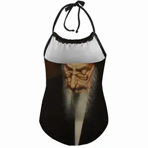 Portrait Of Rabbi Yehuda Ashlag Kids One Piece Swimsuit