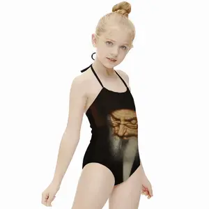 Portrait Of Rabbi Yehuda Ashlag Kids One Piece Swimsuit