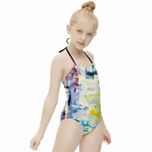 Sparkling Glass Kids One Piece Swimsuit