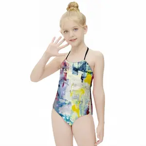 Sparkling Glass Kids One Piece Swimsuit