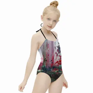 The View From The Sky Kids One Piece Swimsuit