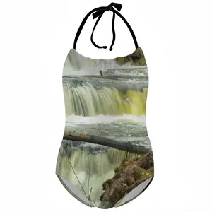 Minnihaha-Curling Waterfall Kids One Piece Swimsuit