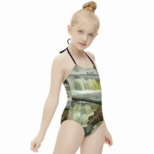 Minnihaha-Curling Waterfall Kids One Piece Swimsuit