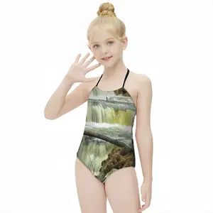 Minnihaha-Curling Waterfall Kids One Piece Swimsuit