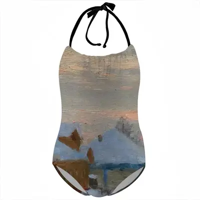 Winter Evening Kids One Piece Swimsuit