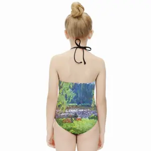 Birch Noise Kids One Piece Swimsuit