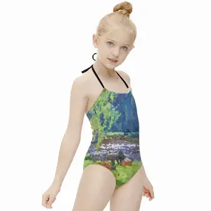 Birch Noise Kids One Piece Swimsuit