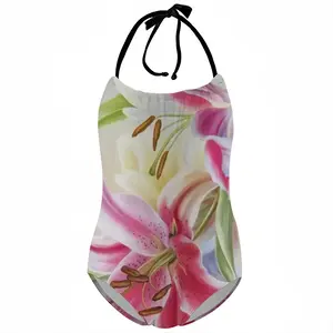 Poetry Of Flowers Kids One Piece Swimsuit