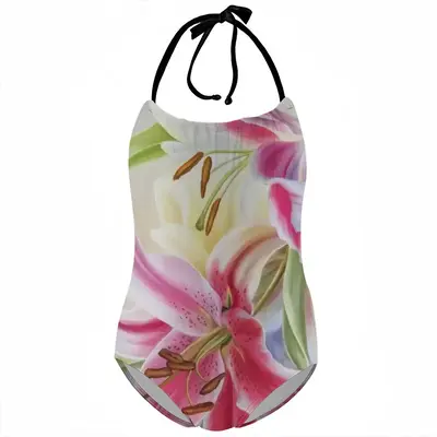 Poetry Of Flowers Kids One Piece Swimsuit