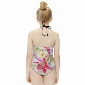 Poetry Of Flowers Kids One Piece Swimsuit