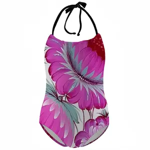 Peony Blossom Kids One Piece Swimsuit