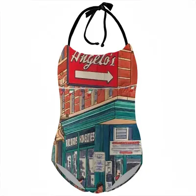 Angelos Italian Restaurant Little Italy New York City Kids One Piece Swimsuit