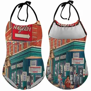 Angelos Italian Restaurant Little Italy New York City Kids One Piece Swimsuit