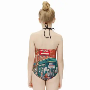 Angelos Italian Restaurant Little Italy New York City Kids One Piece Swimsuit