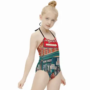 Angelos Italian Restaurant Little Italy New York City Kids One Piece Swimsuit