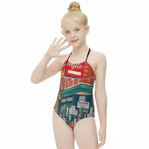 Angelos Italian Restaurant Little Italy New York City Kids One Piece Swimsuit