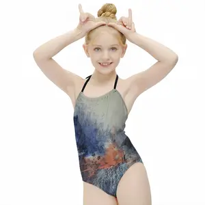 Moody Landscape Kids One Piece Swimsuit